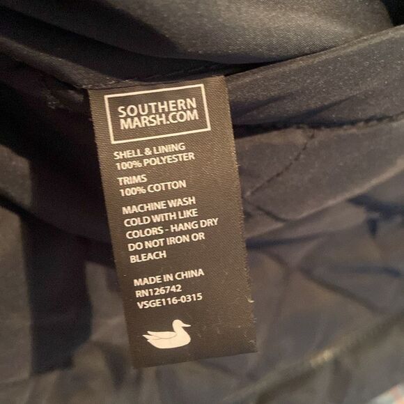 Harper Reversible Vest Navy / plaid by Southern Marsh Men’s - Picture 8 of 16